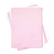 Sparkle and Bash Pink and White Tissue Paper for Gift Wrapping Bags, Metallic Bulk Set (60 Sheets)