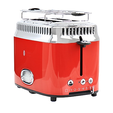 Russell Hobbs Retro Style 2 Slice Toaster in Red. View a larger version of this product image.