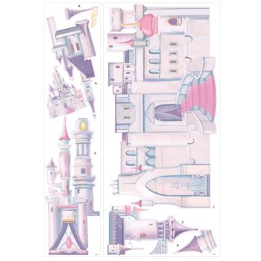Roommates Decor Disney Princess Castle Giant Wall Decal with Glitter. View a larger version of this product image.