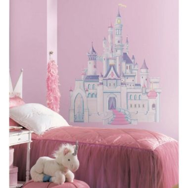 Roommates Decor Disney Princess Castle Giant Wall Decal with Glitter. View a larger version of this product image.