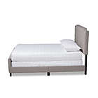 Alternate image 1 for Baxton Studio  Marion Modern Transitional Grey Fabric Upholstered Button Tufted Queen Size Panel Bed