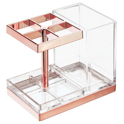 Clear Toothbrush Holder & Bathroom Organiser Toothbrush Stand Clear 