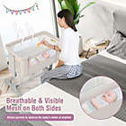 Alternate image 2 for Gymax 3-in-1 Baby Bassinet Beside Sleeper Crib with 5-Level Adjustable Heights