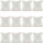 Alternate image 3 for Juvale Bracelet Pillow Display 12-Pack Velvet Jewelry Display Pillow 3 x 3 inches - Gray