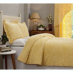 Wedding Ring Comforter 100% Cotton Tufted Chenille Comforter Set Yellow - Better Trends