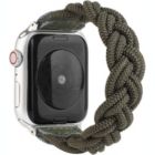 Alternate image 0 for Worryfree Gadgets Braided Nylon Band for Apple Watch 38/40/41mm 42/44/45mm iwatch Series 8 7 6 SE 5 4 3 2 1 - 38/40/41mm - Army Green