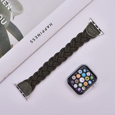 Worryfree Gadgets Braided Nylon Band for Apple Watch 38/40/41mm 42/44/45mm iwatch Series 8 7 6 SE 5 4 3 2 1 - 38/40/41mm - Army Green. View a larger version of this product image.