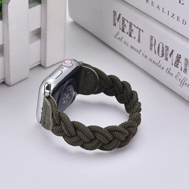 Worryfree Gadgets Braided Nylon Band for Apple Watch 38/40/41mm 42/44/45mm iwatch Series 8 7 6 SE 5 4 3 2 1 - 38/40/41mm - Army Green. View a larger version of this product image.