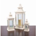Alternate image 0 for Melrose Decorative Lantern (Set Of 3) 12"H, 19"H, 27.5"H Metal/Glass