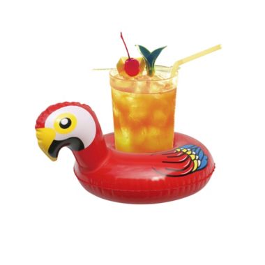 Northlight 10" Inflatable Parrot Swimming Pool Floating Drink Holder. View a larger version of this product image.