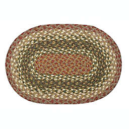 Earth Rugs OMS-24 Jute Braided Oval Swatch,7.5