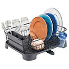 Alternate image 2 for mDesign Large Kitchen Counter Dish Drying Rack with Swivel Spout