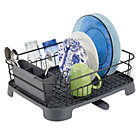 Alternate image 3 for mDesign Large Kitchen Counter Dish Drying Rack with Swivel Spout