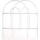 Alternate image 0 for Garden Zone Origin Point Metal Garden Border Round Folding Fence, White, 18-Inch x 8-Feet