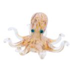 Alternate image 1 for Orange Octopus Glass Art Sculpture Figurine Coastal Sea Life Home Decoration New
