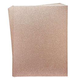 Bright Creations 30 Sheets Rose Gold Glitter Cardstock Paper for DIY Crafts, Card Making, Invitations, Double-Sided, 300gsm (8.5 x 11 In)