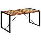 Alternate image 2 for vidaXL Dining Table 63"x31.5"x29.5" Solid Reclaimed Wood