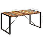 Alternate image 3 for vidaXL Dining Table 63"x31.5"x29.5" Solid Reclaimed Wood