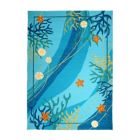 Alternate image 0 for Homefires Floor Decorative Underwater Coral & Starfish 8' X 10' Coastal Beach Hand Hooked Polypropylene Area Rug