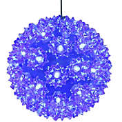50 LED Hanging Lighted Ball Blue Indoor Outdoor Round Electric Decor