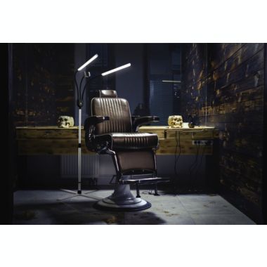 Daylight Gemini Floor Lamp - U35350 - LED - 95 CRI - Adjustable Dual Shade - Content Streaming Lamp - Phone Holder - Carrying Case. View a larger version of this product image.