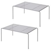 mDesign Kitchen Pantry, Countertop Storage Shelf Pack