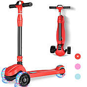 Stock Preferred 3-Wheels Foldable Scooter for Kids in Red