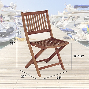 Prime Teak - Folding Teak Indoor/Outdoor Chair. View a larger version of this product image.
