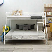 Infinity Merch Twin-Over-Full Bunk Bed Closed Upper Bunk in White
