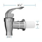 Alternate image 1 for Noa Store 2 Pack Silver Beverage Dispenser Replacement Spigot, Push Style Spigot for Beverage Dispenser Carafe, Water Dispenser Replacement Faucet Spout for Drink Dispenser