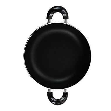Better Chef 10 Inch Red Aluminum Deep Frying Pan with Glass Lid. View a larger version of this product image.