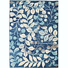 Alternate image 0 for Nourison Tranquil 6&#39; X 9&#39; Navy Area Rug Contemporary Botanical Vine and Bloom by Nourison