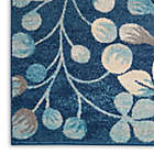 Alternate image 1 for Nourison Tranquil 6&#39; X 9&#39; Navy Area Rug Contemporary Botanical Vine and Bloom by Nourison