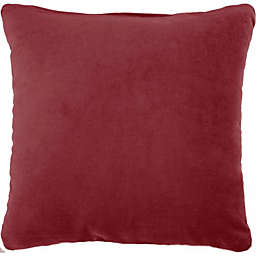 HomeRoots Home Decor. Red Velvet Modern Throw Pillow.