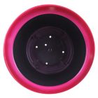 Alternate image 2 for Garden Elements Glazed Brushed Happy Large Plastic Planter, Bright Pink, 15 Inch