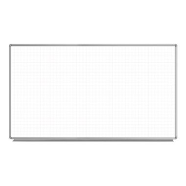 Luxor 72"W x 40"H Wall-Mounted Magnetic Ghost Grid Whiteboard. View a larger version of this product image.