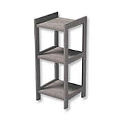 ITY International - 3 Tier MDF Shelving Unit, 13.5&quot; x 30.9&quot; x 13&quot;, Taupe Grey