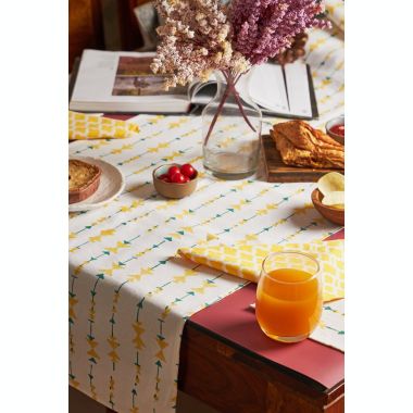GAURI KOHLI Kalwar Table Runner, Placemats & Napkins Set. View a larger version of this product image.
