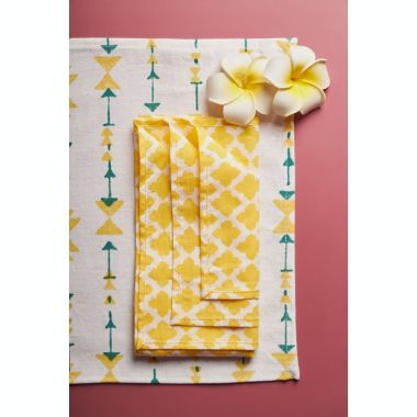 GAURI KOHLI Kalwar Table Runner, Placemats & Napkins Set. View a larger version of this product image.