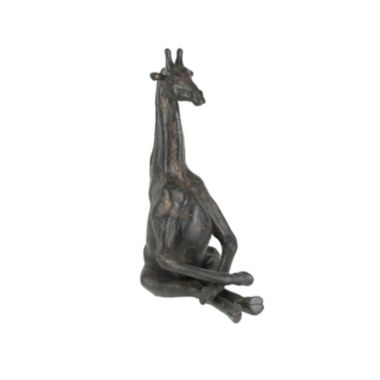 Contrast Adorable Brown Giraffe Yoga Bound Angle Pose Tabletop Statue 11 Inches High. View a larger version of this product image.