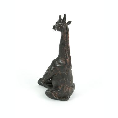 Contrast Adorable Brown Giraffe Yoga Bound Angle Pose Tabletop Statue 11 Inches High. View a larger version of this product image.