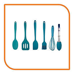 Discount Trends My XO Home Silicone Kitchen Cooking Tools - Light Blue Set of 6