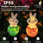 Alternate image 3 for Department Store Easter Solar Garden Lights - Rabbit House and Eggs Waterproof LED Lights - Resin Landscape Lamp Outdoor Solar Lights for Yard and Pathways