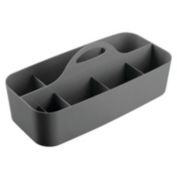mDesign Plastic Bathroom Storage Organizer Caddy Tote, X-Large