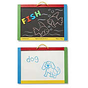 Melissa And Doug Classic Toy Wooden Magnetic Chalk And Dry-Erase Board