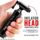 Alternate image 1 for PRO BIKE TOOL Co2 Inflator With Cartridge Storage Canister By - Quick, Easy And Safe -