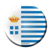 Smart Blonde C-406 Seborga Country Novelty Metal Circular Sign