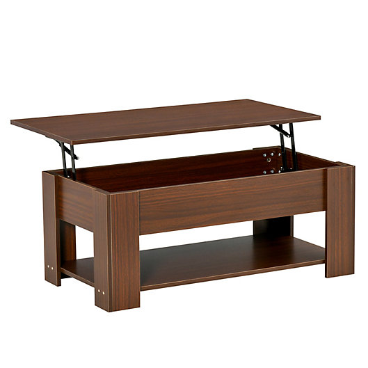 Homcom Lift Top Coffee Table With, Coffee Table That Opens Up For Storage Space