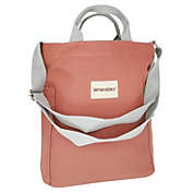 Wrapables Canvas Tote Bag for Women, Casual Cross Body Shoulder Handbag / Redwood