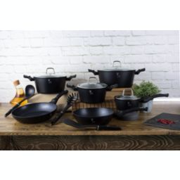 Berlinger Haus 15-Piece Kitchen Cookware Set Black Collection